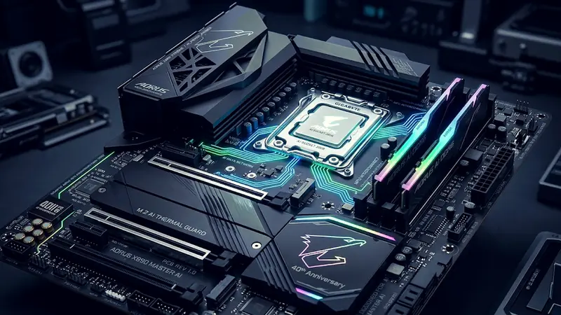 GIGABYTE festeggia 40 anni: nuovo design gaming e intelli... - Foto 1