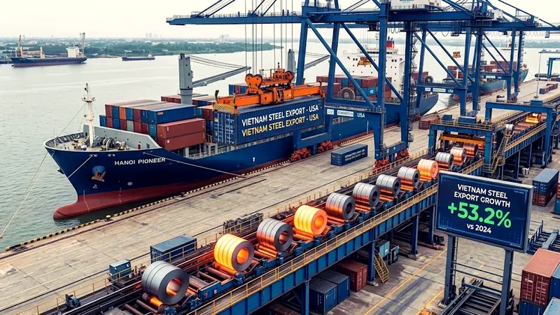 Việt Nam Hub Sản Xuất 2026: Xuất Khẩu Thép Tăng Vọt và PM... - Foto 1